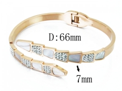 HY Wholesale Stainless Steel 316L Bangle(Crystal)-HY80B1039HMZ