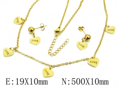 HY Wholesale 316L Stainless Steel Lover jewelry Set-HY91S0726HHX
