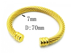 HY Stainless Steel 316L Bangle (Steel Wire)-HY38B0519HOX