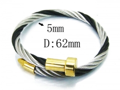 HY Stainless Steel 316L Bangle (Steel Wire)-HY38B0510HJU
