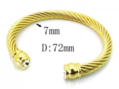 HY Stainless Steel 316L Bangle (Steel Wire)-HY38B0515HOA
