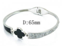 HY Wholesale Stainless Steel 316L Bangle(Crystal)-HY80B1022HJL