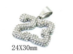 HY Wholesale Stainless Steel 316L CZ Pendant-HY13P0996HLX