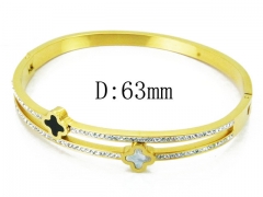 HY Wholesale Stainless Steel 316L Bangle(Crystal)-HY80B1029HML