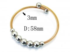 HY Stainless Steel 316L Bangle (Steel Wire)-HY38B0522HLS