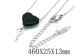HY Wholesale Stainless Steel 316L Lover Necklaces-HY80N0273ME