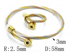 HY Stainless Steel 316L Bangle (Steel Wire)-HY38S0233HLQ
