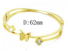 HY Wholesale Stainless Steel 316L Bangle(Crystal)-HY80B1014HJL