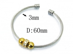 HY Stainless Steel 316L Bangle (Steel Wire)-HY38B0538HKT