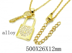 HY Wholesale Stainless Steel 316L Lover Necklaces-HY0003N0005LL