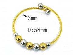 HY Stainless Steel 316L Bangle (Steel Wire)-HY38B0525HMC