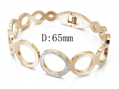 HY Wholesale Stainless Steel 316L Bangle(Crystal)-HY80B1040HJD