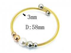 HY Stainless Steel 316L Bangle (Steel Wire)-HY38B0532HMW