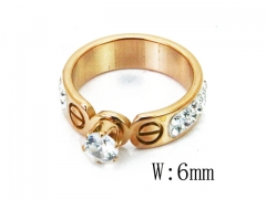 HY Wholesale 316L Stainless Steel CZ Rings-HY80R0153NQ