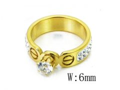 HY Wholesale 316L Stainless Steel CZ Rings-HY80R0152NW