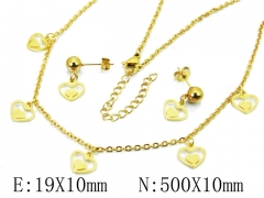 HY Wholesale 316L Stainless Steel Lover jewelry Set-HY91S0712HHB