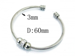 HY Stainless Steel 316L Bangle (Steel Wire)-HY38B0537HJW