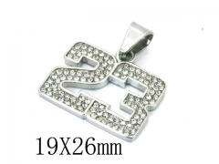 HY Wholesale Stainless Steel 316L CZ Pendant-HY13P0994HIE