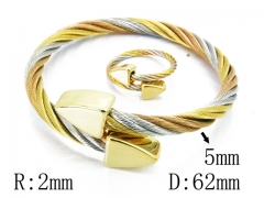 HY Stainless Steel 316L Bangle (Steel Wire)-HY38S0242HOE