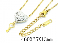 HY Wholesale Stainless Steel 316L Lover Necklaces-HY80N0277N5