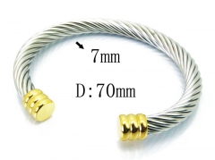 HY Stainless Steel 316L Bangle (Steel Wire)-HY38B0518HMZ