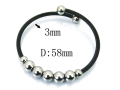 HY Stainless Steel 316L Bangle (Steel Wire)-HY38B0523HLS