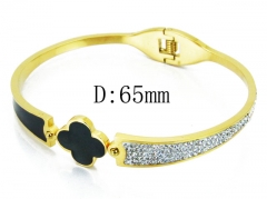 HY Wholesale Stainless Steel 316L Bangle(Crystal)-HY80B1023HML