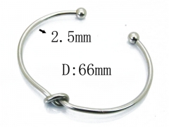 HY Stainless Steel 316L Bangle (Steel Wire)-HY38B0545HEE