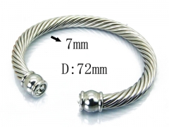 HY Stainless Steel 316L Bangle (Steel Wire)-HY38B0513HLE
