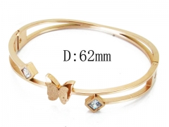 HY Wholesale Stainless Steel 316L Bangle(Crystal)-HY80B1015HJL