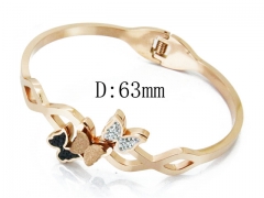 HY Wholesale Stainless Steel 316L Bangle(Crystal)-HY80B0999HML
