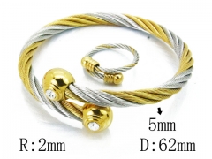 HY Stainless Steel 316L Bangle (Steel Wire)-HY38S0235HOT