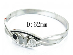 HY Wholesale Stainless Steel 316L Bangle(Crystal)-HY80B1001HJZ