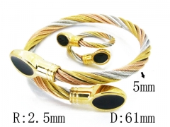 HY Stainless Steel 316L Bangle (Steel Wire)-HY38S0251HOW