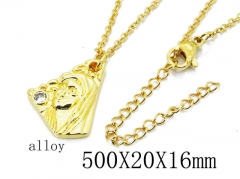 HY Wholesale Stainless Steel 316L Necklaces (Religion Style)-HY54N0450ML