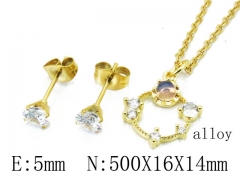 HY Wholesale 316L Stainless Steel CZ jewelry Set-HY54S0541OC