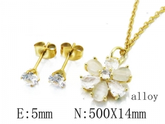 HY Wholesale 316L Stainless Steel CZ jewelry Set-HY54S0533HCC