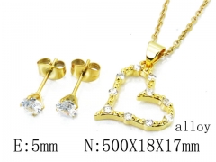 HY Wholesale 316L Stainless Steel CZ jewelry Set-HY54S0538OD