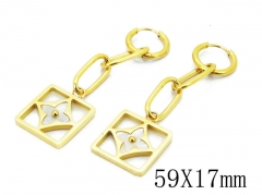 HY Wholesale 316L Stainless Steel Drops Earrings-HY32E0034HZL