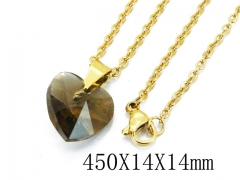 HY Wholesale Stainless Steel 316L Lover Necklaces-HY12N0118JLX