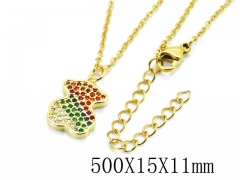 HY Wholesale Stainless Steel 316L Necklaces-HY0005N001KD