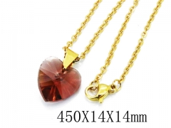 HY Wholesale Stainless Steel 316L Lover Necklaces-HY12N0116JLB