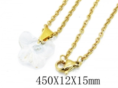 HY Stainless Steel 316L Necklaces(Crystal)-HY12N0120JLW