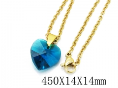 HY Wholesale Stainless Steel 316L Lover Necklaces-HY12N0115JLX