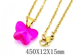 HY Stainless Steel 316L Necklaces(Crystal)-HY12N0126JLB