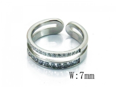 HY Wholesale 316L Stainless Steel CZ Rings-HY14R0578HHF