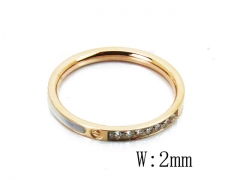 HY Wholesale 316L Stainless Steel CZ Rings-HY14R0585OS