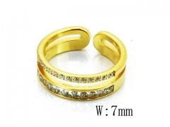 HY Wholesale 316L Stainless Steel CZ Rings-HY14R0579HID