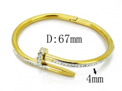HY Wholesale 316L Stainless Steel Popular Bangle-HY14B0191HNL