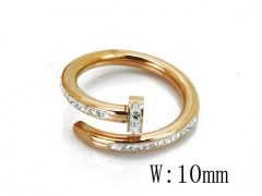 HY Wholesale 316L Stainless Steel CZ Rings-HY14R0577OW